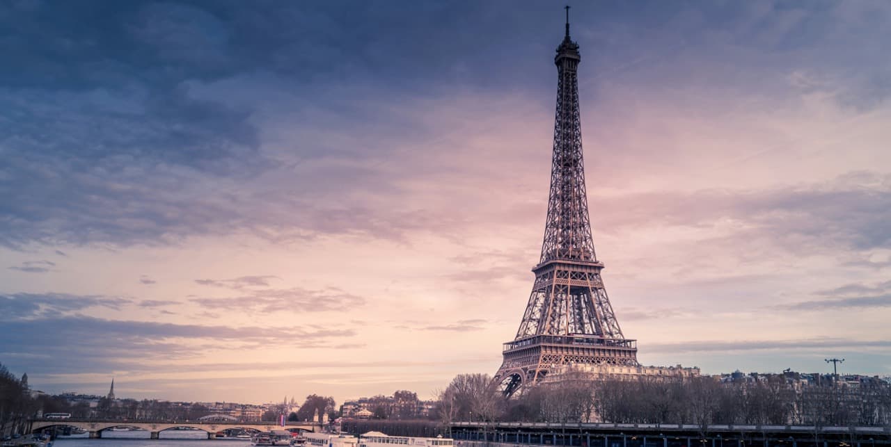 Vista de París con la Torre Eiffel