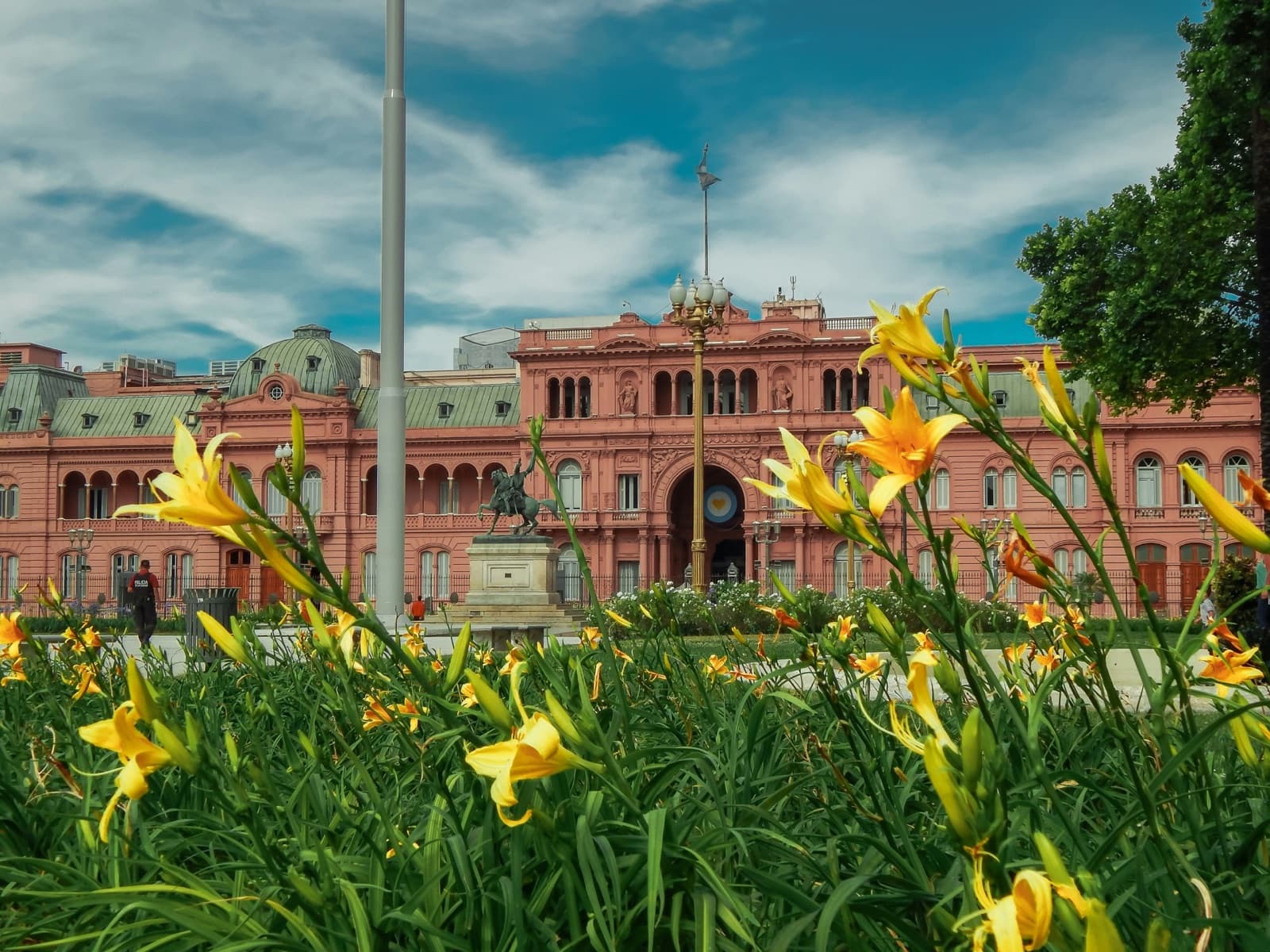 Front view of Casa Rosada at Plaza de Mayo, Buenos Aires