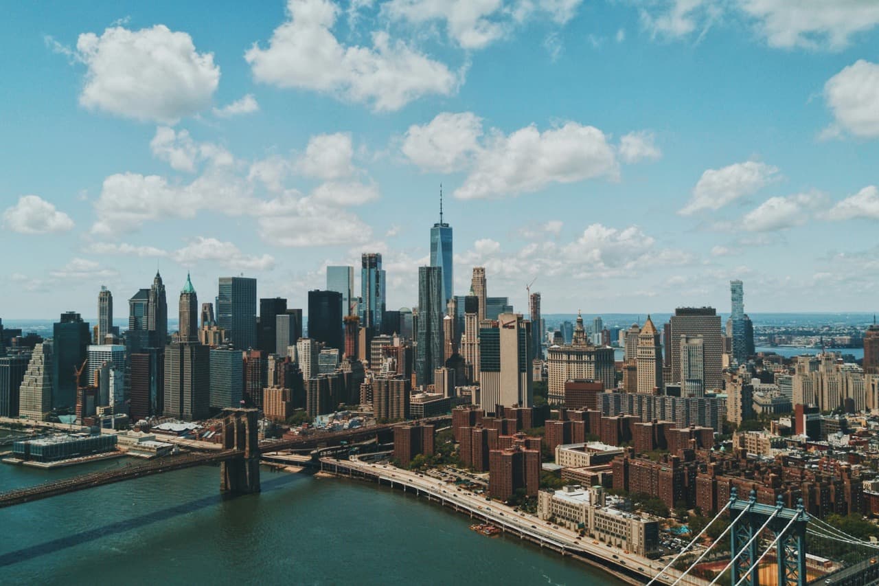 Vista aérea de Nueva York